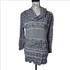 Cable & Gauge Large cowl neck womens Sweater